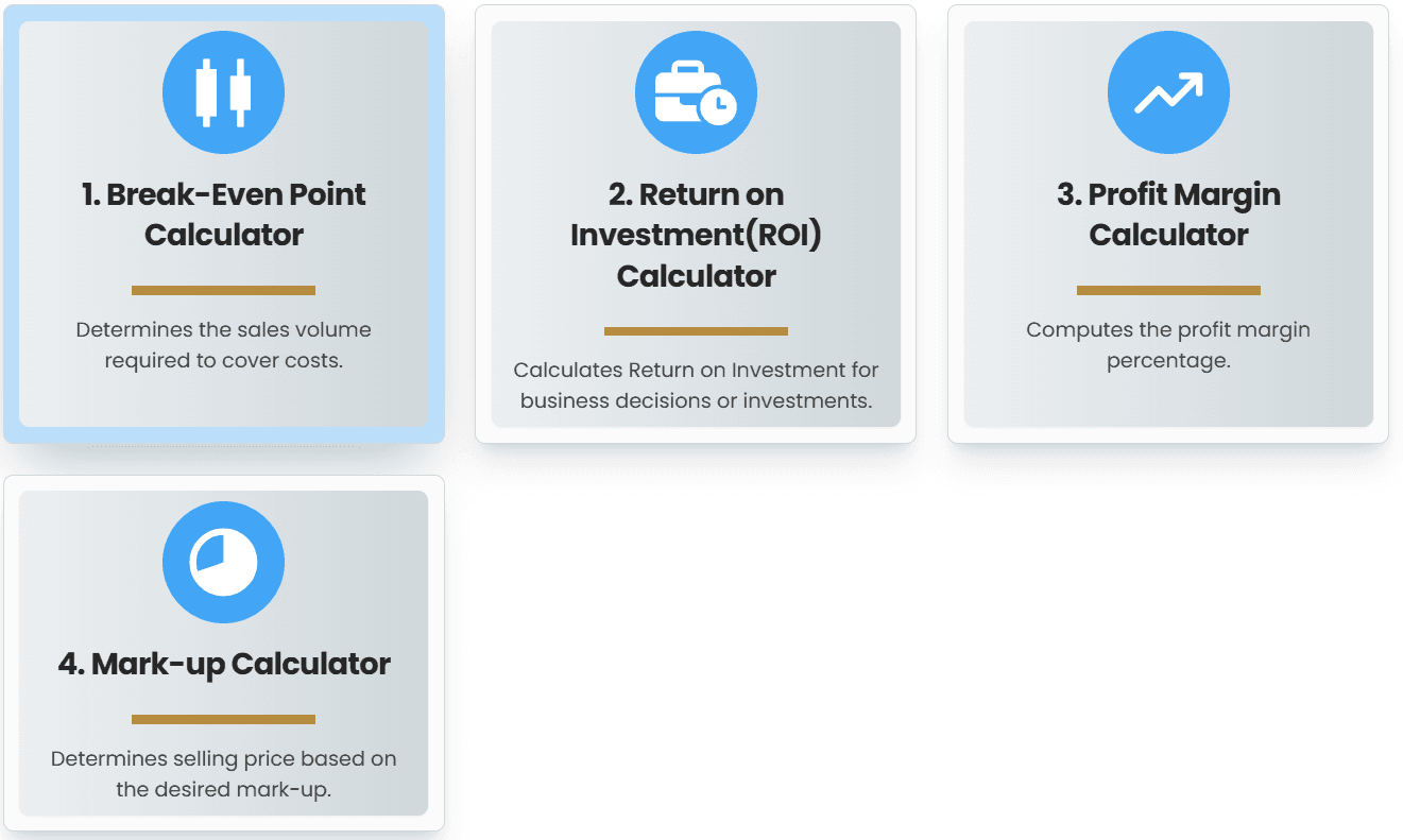 Business and Profitability Calculators